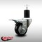 Service Caster 3'' SS Black Poly Swivel 1-3/4'' Expanding Stem Caster Total Lock Brake SCC-SSEXTTL20S314-PPUB-BLK-134 - alternate 2